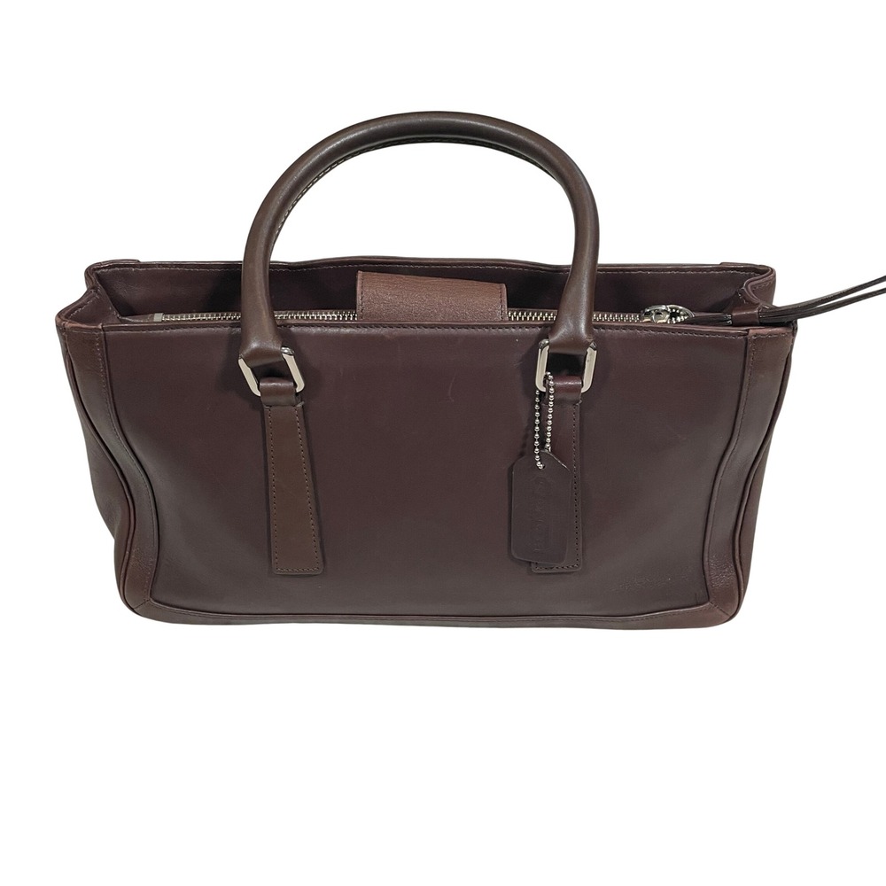 Vintage Coach Bonnie Legacy Handbag Satchel Dark Brown Leather 2001 Y2K - Picture 2 of 15